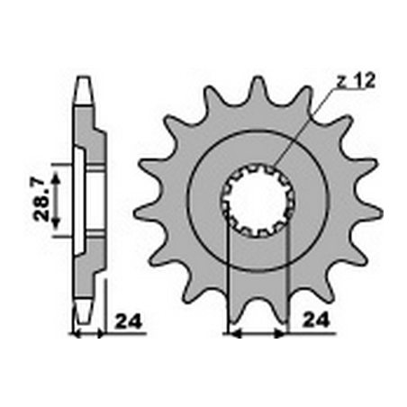 PBR Chain sprocket 530 46000101