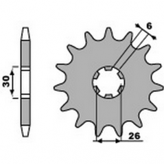 PBR Chain sprocket 530 46000110VAR