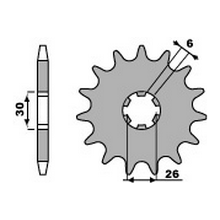 PBR Chain sprocket 530 46000110VAR