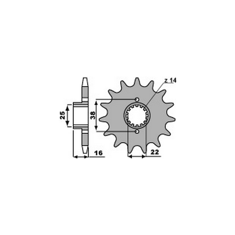 PBR Chain sprocket 525 46000126