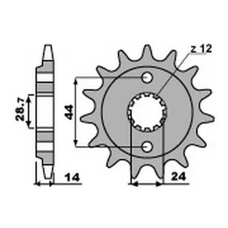 PBR Chain sprocket 525 46000165