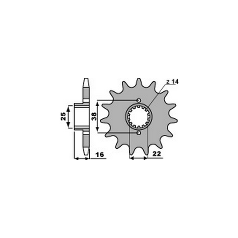 PBR Chain sprocket 520 46000199
