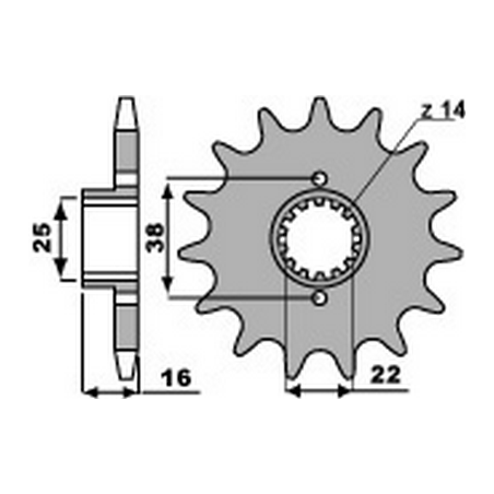 PBR Chain sprocket 520 46000199