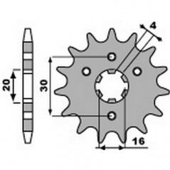 PBR Chain sprocket 428 46451715
