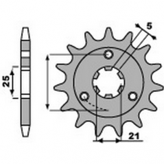 PBR Chain sprocket 530 46000226