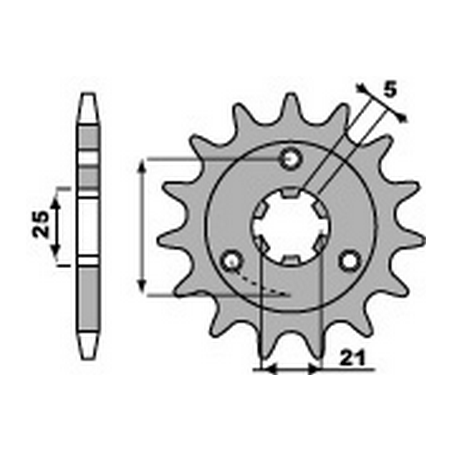 PBR Chain sprocket 530 46000226