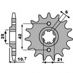 PBR Chain sprocket 530 46000159