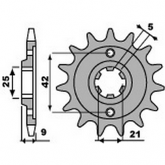 PBR Chain sprocket 428 46000145