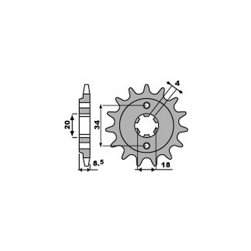 PBR Chain sprocket 520 46000150