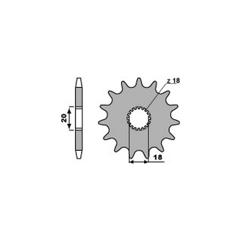 PBR Chain sprocket 428 46000153