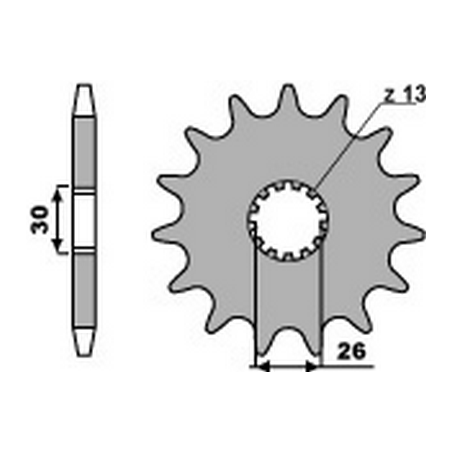 PBR Chain sprocket 525 46000181