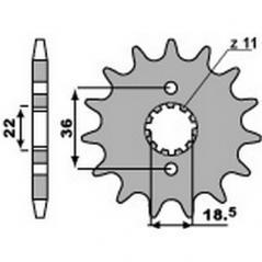 PBR Chain sprocket 520 46000163
