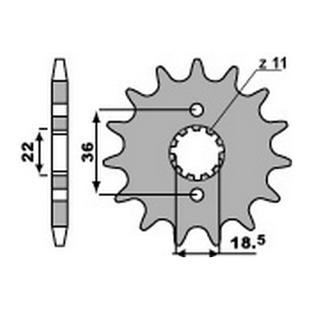 PBR Chain sprocket 520 46000163