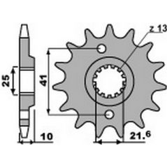 PBR Chain sprocket 520 46000204