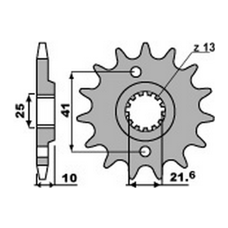 PBR Chain sprocket 520 46000204
