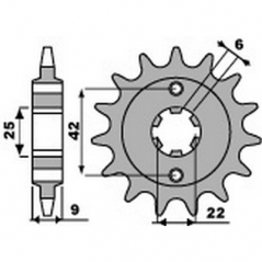 PBR Chain sprocket 520 46000198