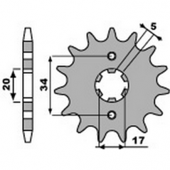 PBR Chain sprocket 428 46000215