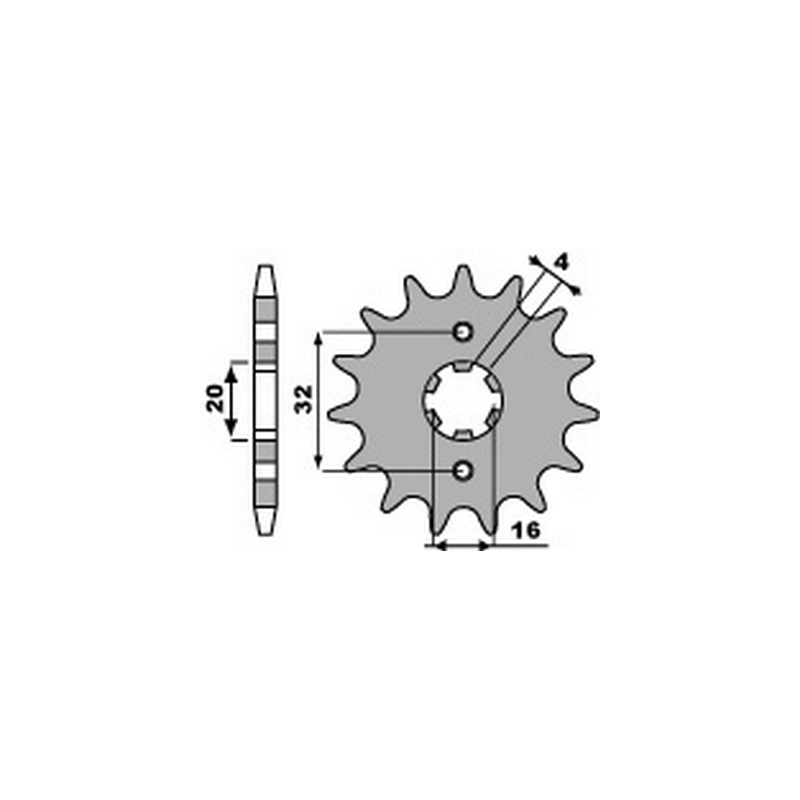PBR Chain sprocket 428 46000233