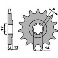 PBR Chain sprocket 428 STANDARD 46000237VAR