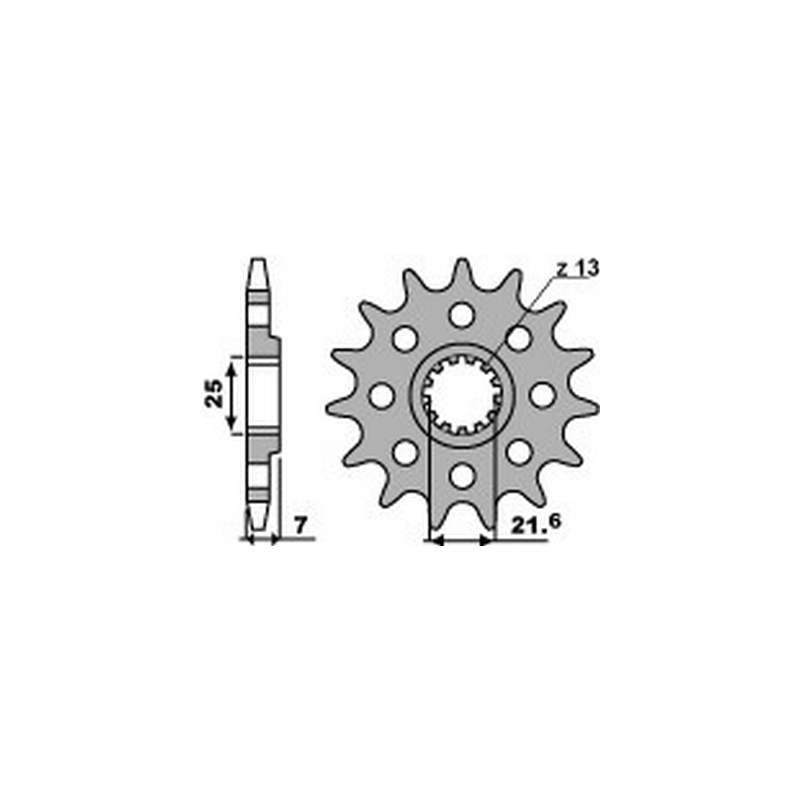 PBR Piñon para cadena 520 46000271VAR
