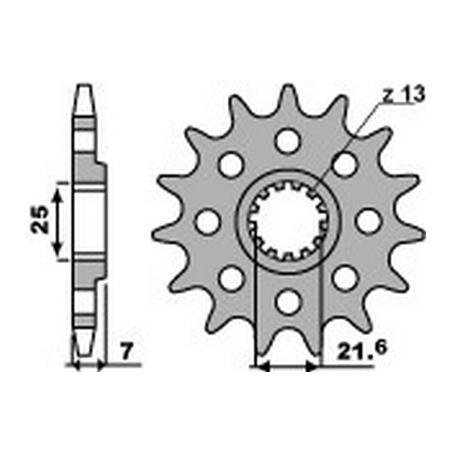 PBR Chain sprocket 520 46000271VAR