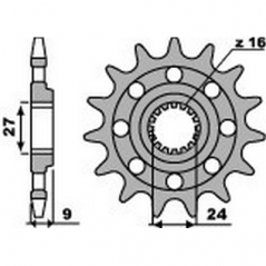 PBR Chain sprocket 520 46000277VAR