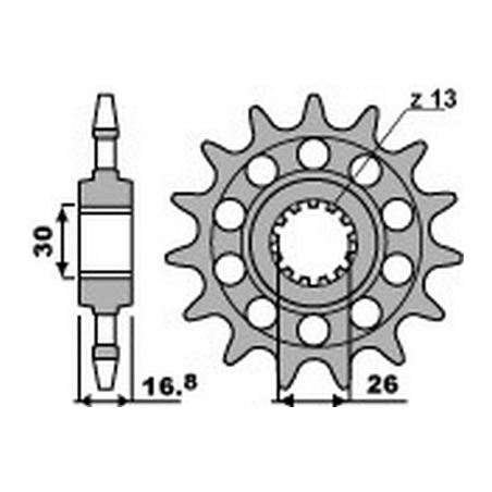 PBR Chain sprocket 520 46000286VAR