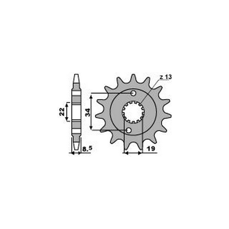 PBR Steel chain sprocket 520 2276 46001325