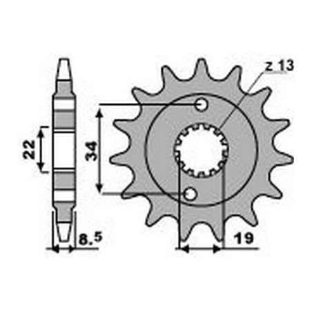 PBR Steel chain sprocket 520 2276 46001325