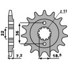 PBR Chain sprocket 520 464206713