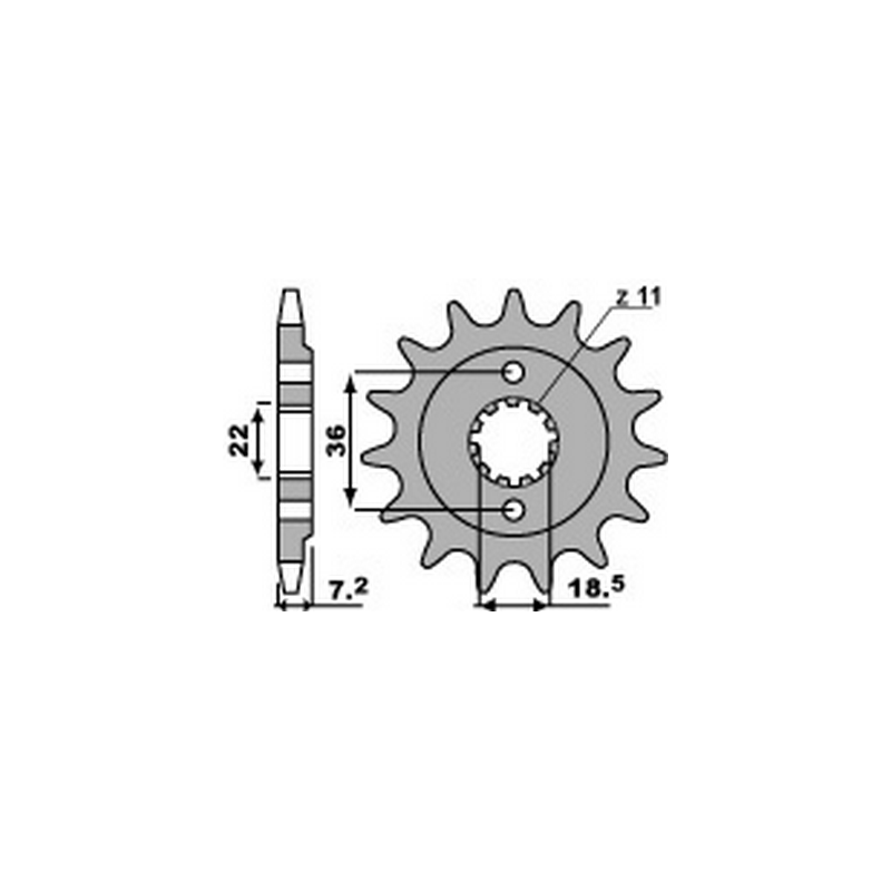 PBR Chain sprocket 520 464206713