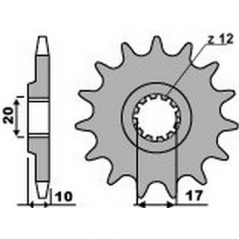PBR Chain sprocket 520 46207413