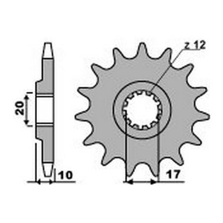 PBR Chain sprocket 520 46207413