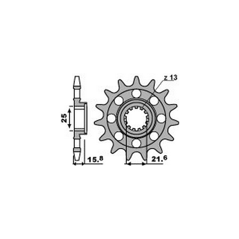 PBR Piñon para cadena 520 46209304VAR