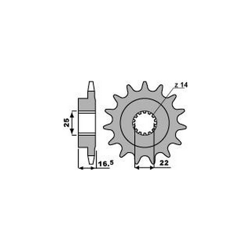 PBR Chain sprocket 525 46211415VAR