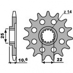 PBR Chain sprocket 525 46212515VAR