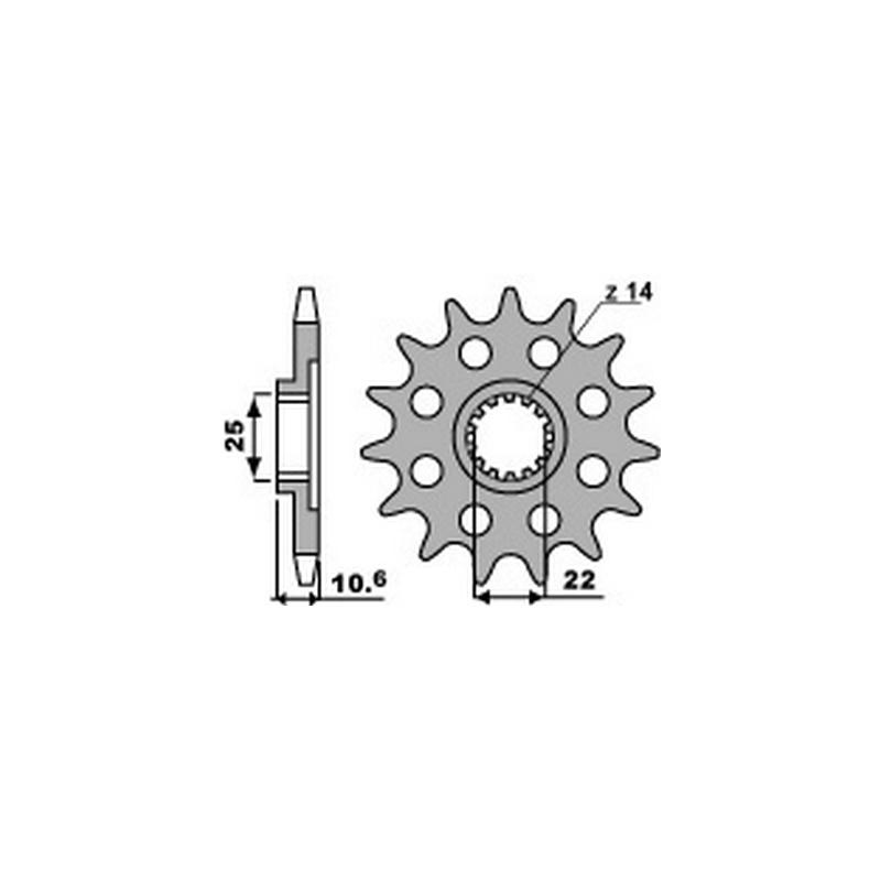 PBR Chain sprocket 525 46212515VAR