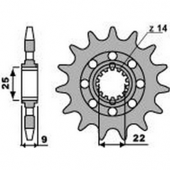 PBR Chain sprocket 525 46212916VAR