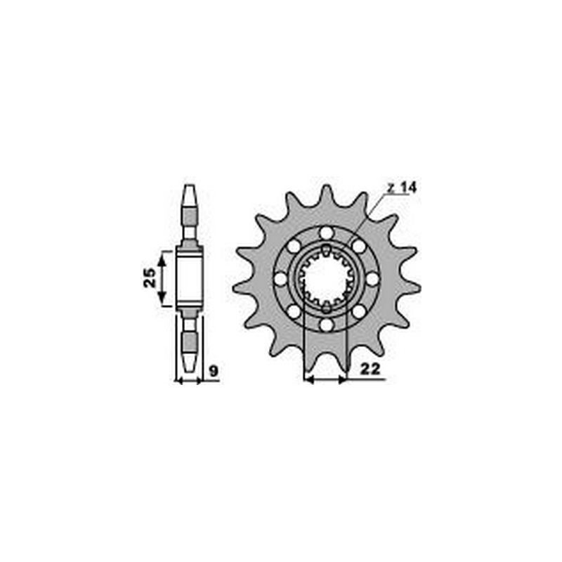 PBR Chain sprocket 525 46212916VAR