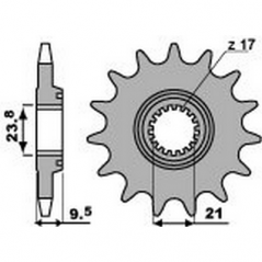 PBR Chain sprocket 520 46213413VAR