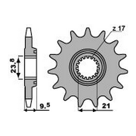 PBR Chain sprocket 520 46213413VAR