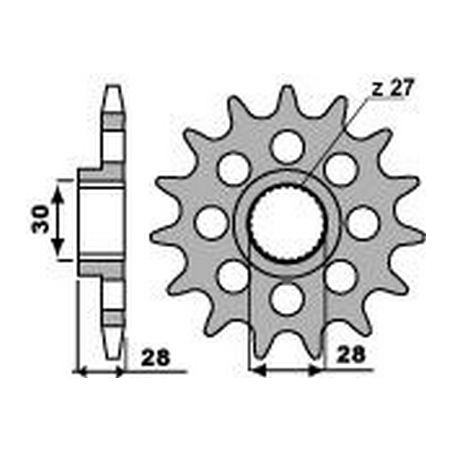 PBR Chain sprocket 525 46214818