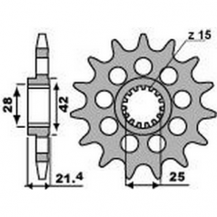 PBR Chain sprocket 525 46215016VAR
