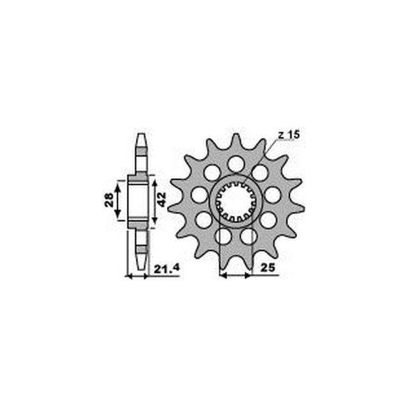 PBR Chain sprocket 525 46215016VAR