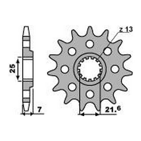 PBR Chain sprocket 520 46216715