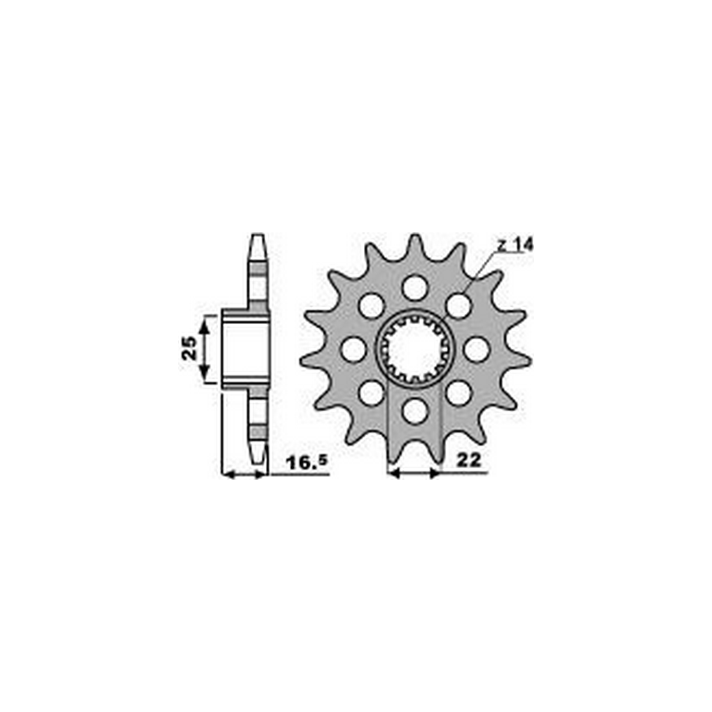 PBR Chain sprocket 520 46217114