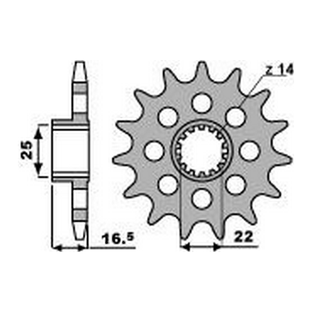 PBR Chain sprocket 520 46217114
