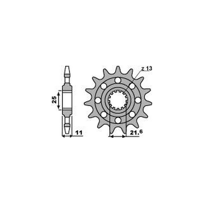 PBR Chain sprocket 520 46217215