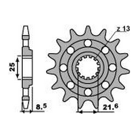 PBR Piñon para cadena 520 46217916VAR