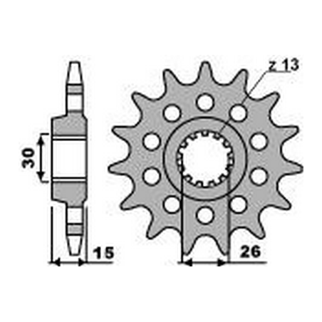 PBR Chain sprocket 525 46219816